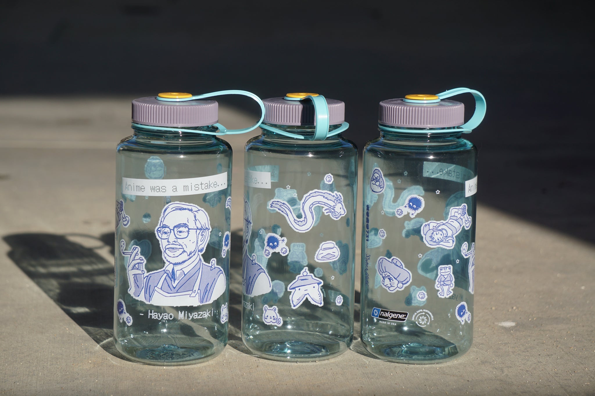 Nanga and Nalgene's collaborative bottles feature an
